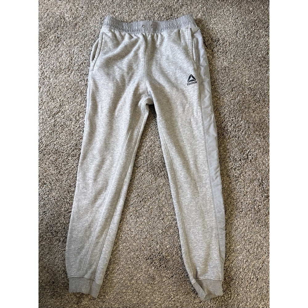 Reebok Men's Double‎ Knit Jogger Gray Size Small